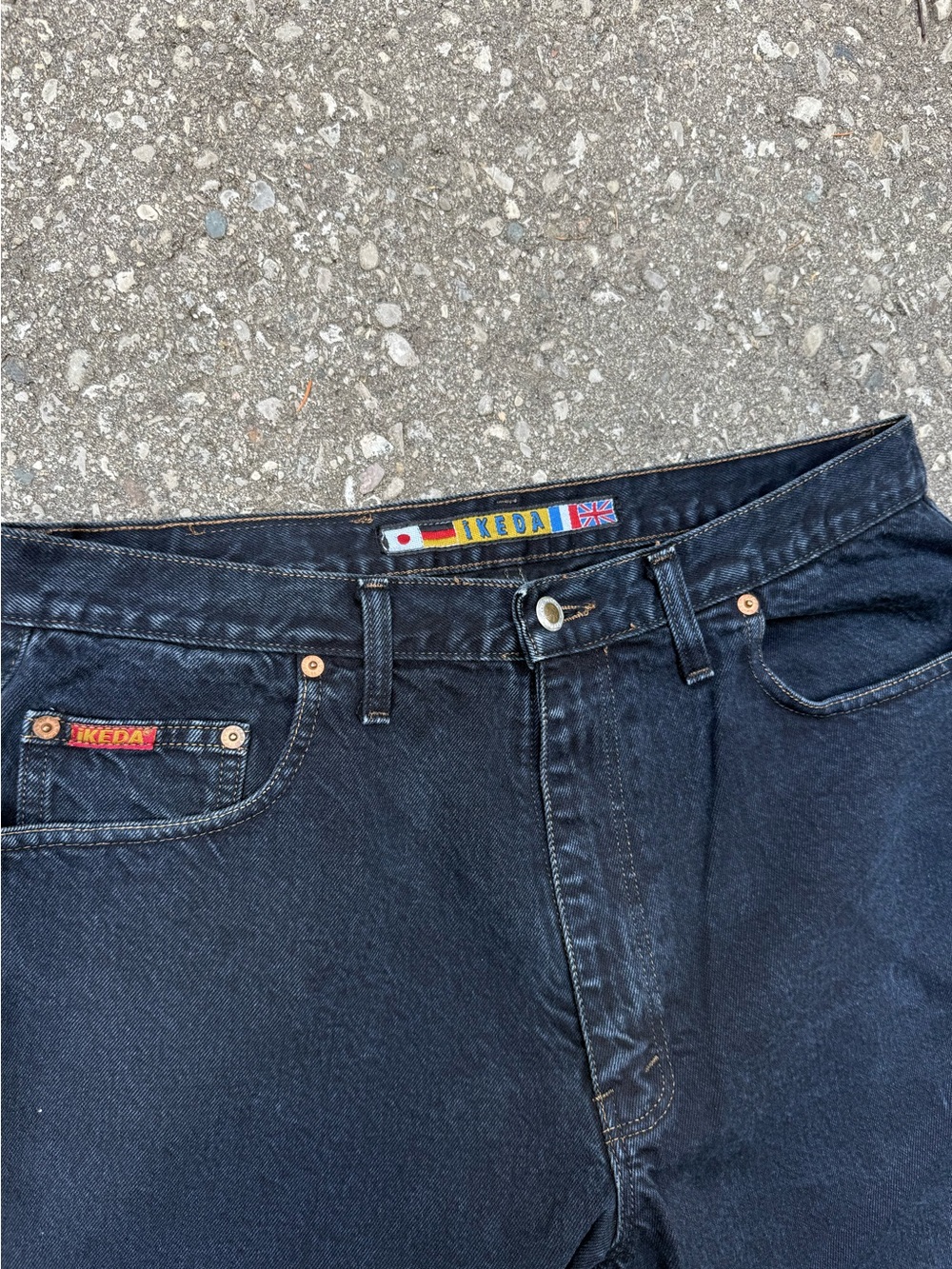Men’s Ikeda Dark Navy Denim Jeans 36x34
